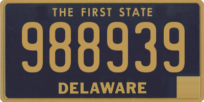 DE license plate 988939