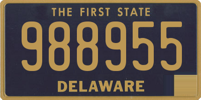 DE license plate 988955