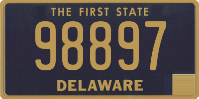 DE license plate 98897