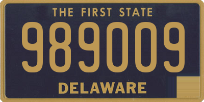 DE license plate 989009