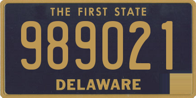 DE license plate 989021