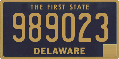 DE license plate 989023