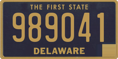 DE license plate 989041