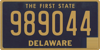 DE license plate 989044