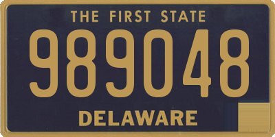 DE license plate 989048
