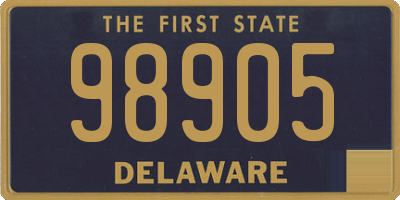 DE license plate 98905