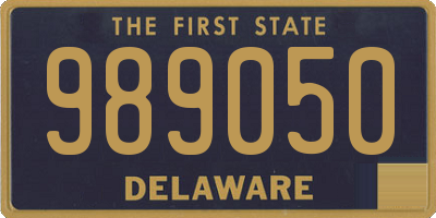 DE license plate 989050
