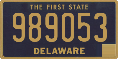 DE license plate 989053