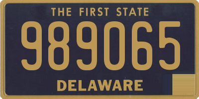 DE license plate 989065