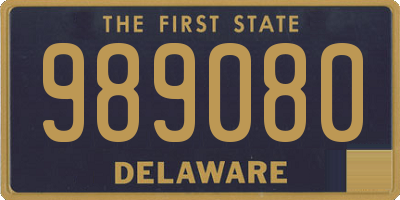 DE license plate 989080