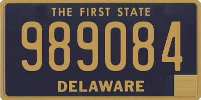 DE license plate 989084