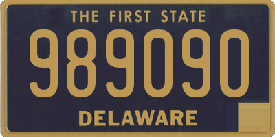 DE license plate 989090