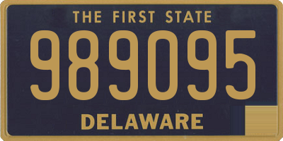 DE license plate 989095