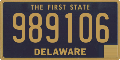 DE license plate 989106