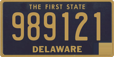 DE license plate 989121