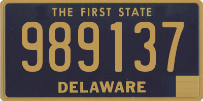 DE license plate 989137