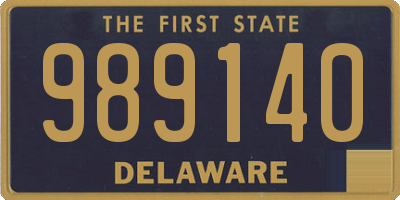 DE license plate 989140