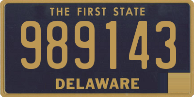 DE license plate 989143