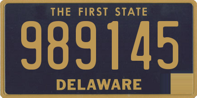 DE license plate 989145