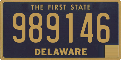 DE license plate 989146