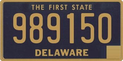 DE license plate 989150