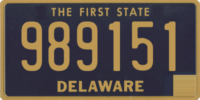 DE license plate 989151