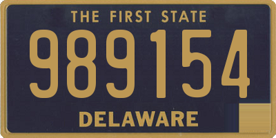 DE license plate 989154