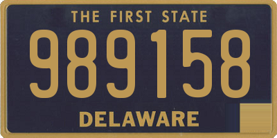 DE license plate 989158