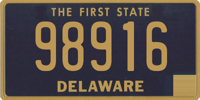 DE license plate 98916