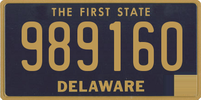 DE license plate 989160