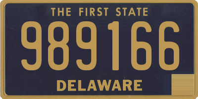 DE license plate 989166