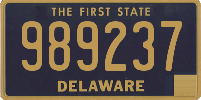 DE license plate 989237