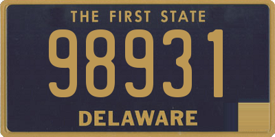 DE license plate 98931