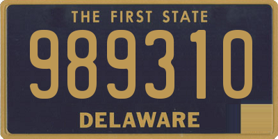 DE license plate 989310