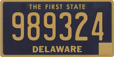 DE license plate 989324