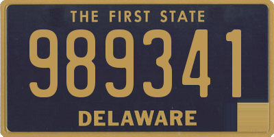 DE license plate 989341
