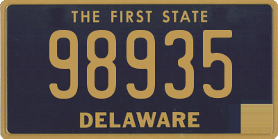 DE license plate 98935