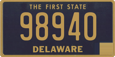 DE license plate 98940