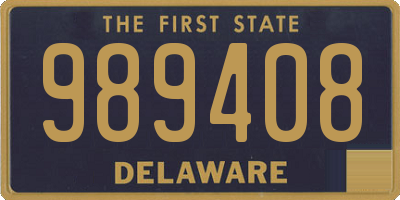 DE license plate 989408