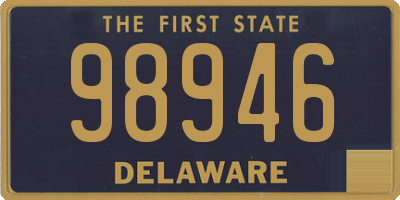 DE license plate 98946