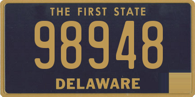 DE license plate 98948