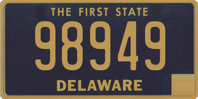 DE license plate 98949