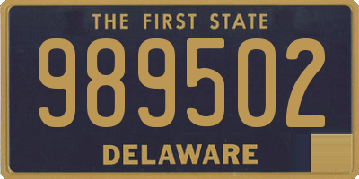 DE license plate 989502