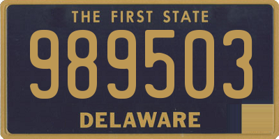 DE license plate 989503