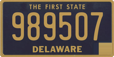 DE license plate 989507