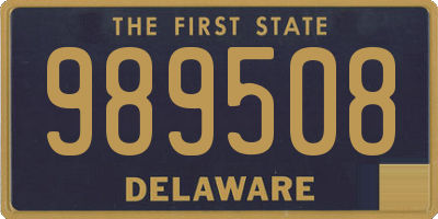 DE license plate 989508