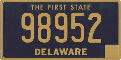 DE license plate 98952