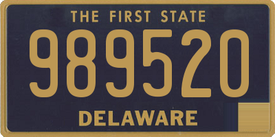 DE license plate 989520