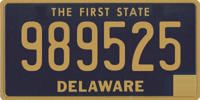 DE license plate 989525