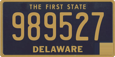 DE license plate 989527